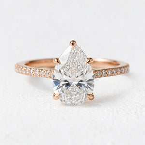 Grace’s Channel | 1.5CT Pear Lab Diamond Solitaire Engagement Ring