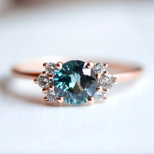 Sofia’s Glow | Blue Sapphire Engagement Ring.