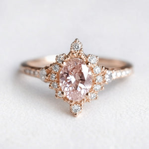 Lily’s Mist | Rose Quartz Engagement Ring.