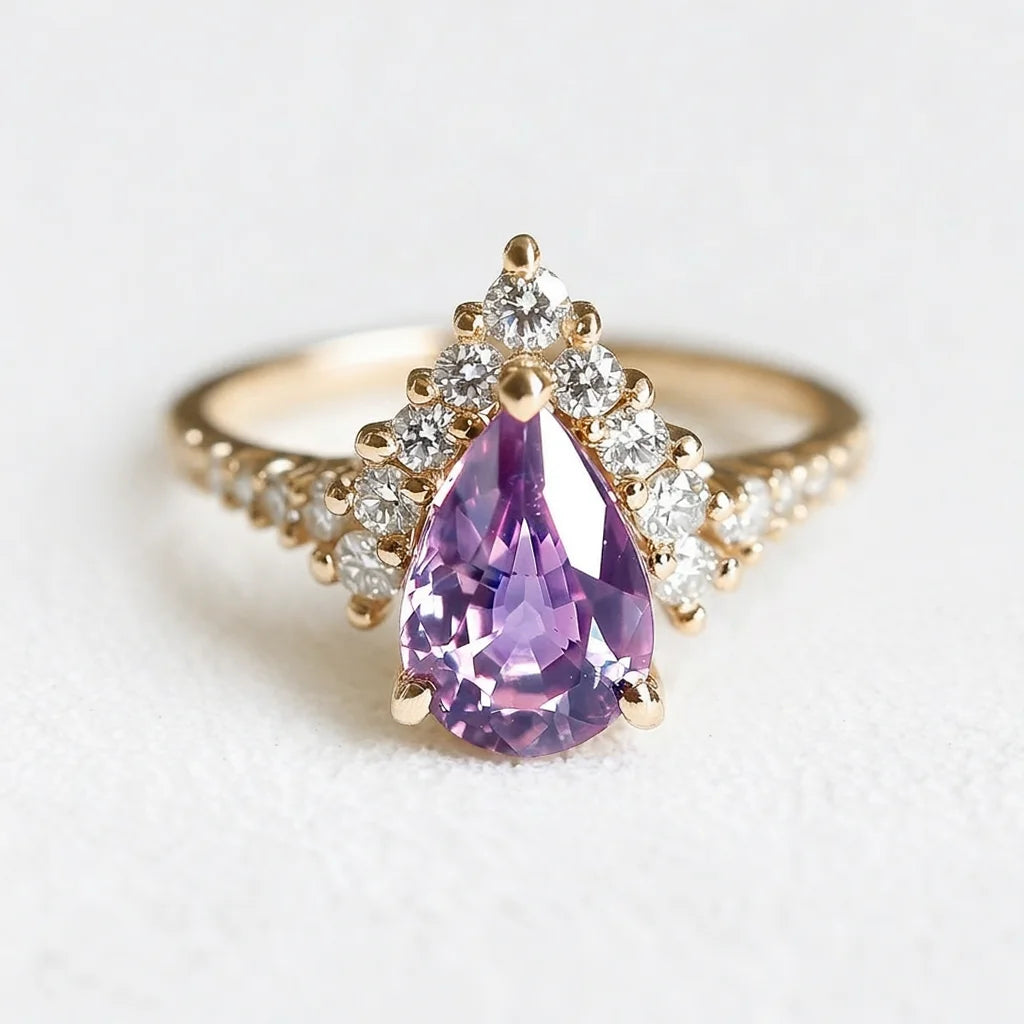 Violet’s Twilight | Classic Amethyst Engagement Ring