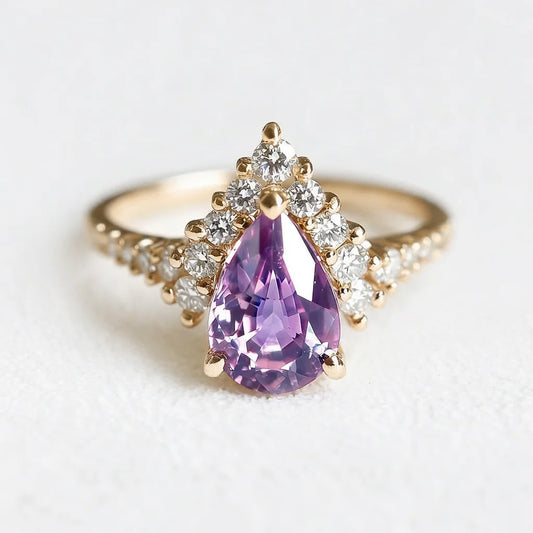Violet’s Twilight | Classic Amethyst Engagement Ring