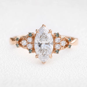 Eleonora’s Diadem | 1CT Marquise-Cut Diamond Vintage Engagement Ring