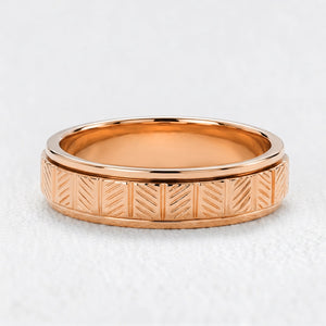 Orion's Forge | Herringbone Textured Men's Band