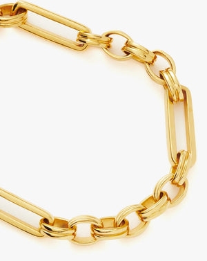 18K Gold Vermeil Axiom Chain Bracelet.