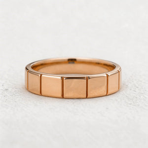 Block Edge | Polished Men’s Wedding Band.