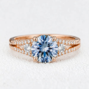 Celia‘s Zephyr | 2CT Sky Blue Sapphire Engagement Ring