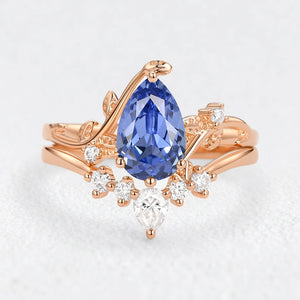 Eleonora’s Mirage | Pear Tanzanite Bridal Duo