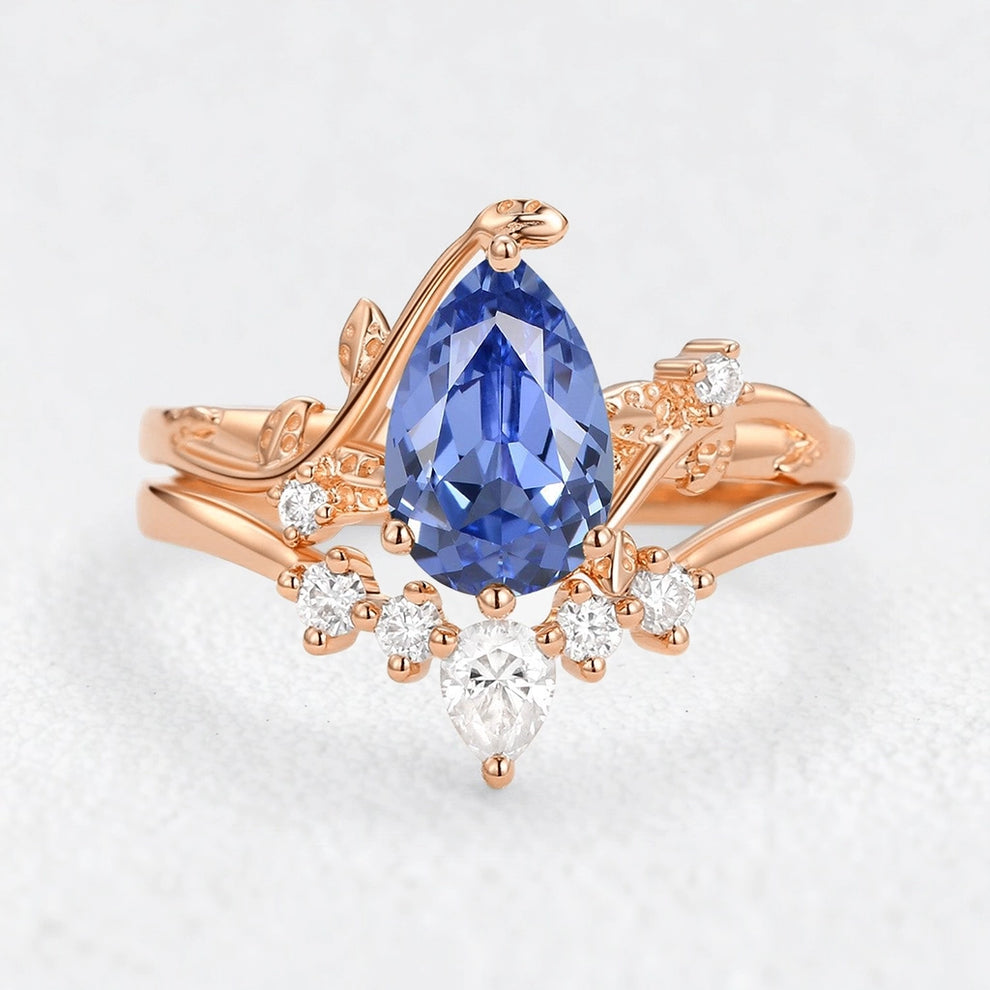 Eleonora’s Mirage | Pear Tanzanite Bridal Duo