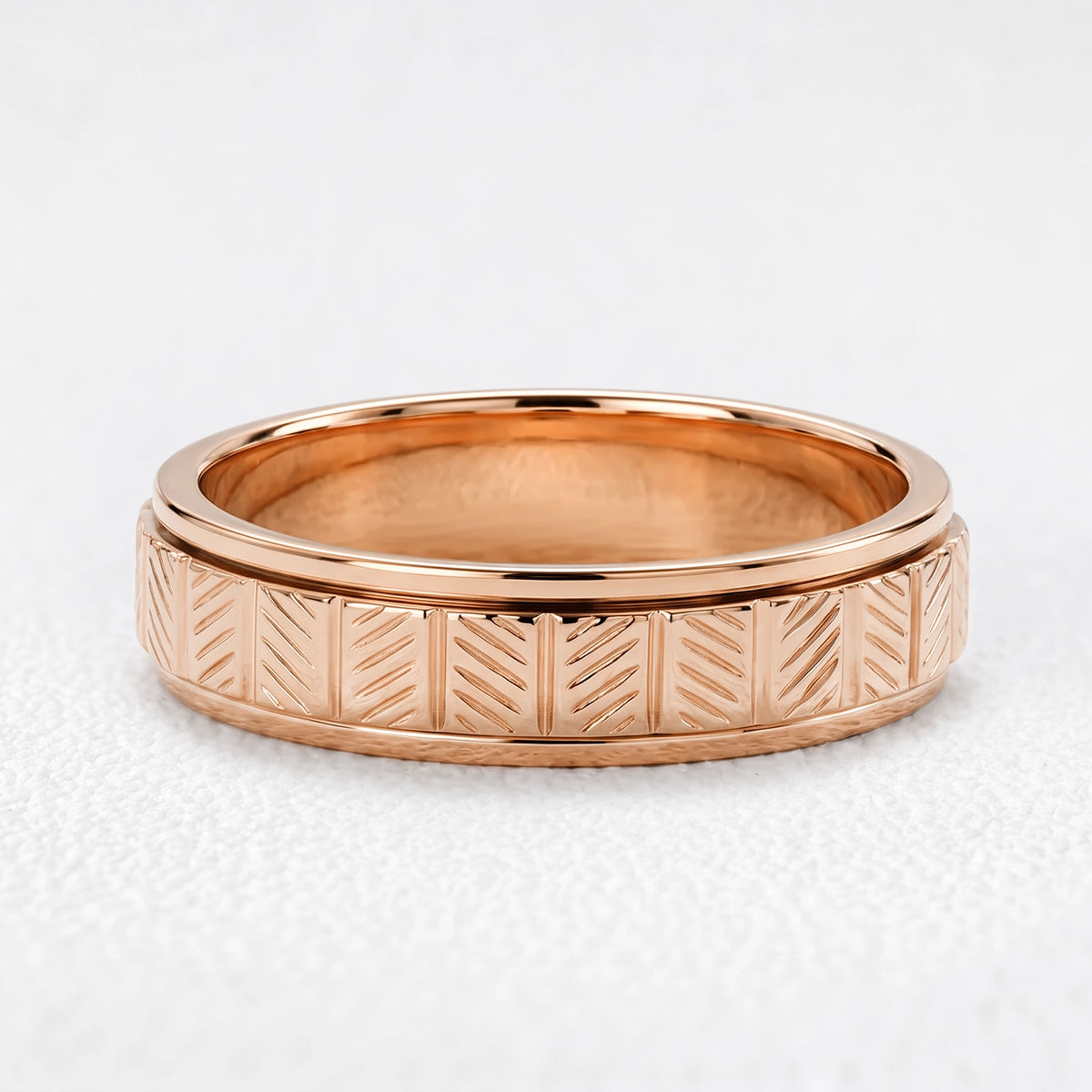 Orion's Forge | Herringbone Textured Men's Band