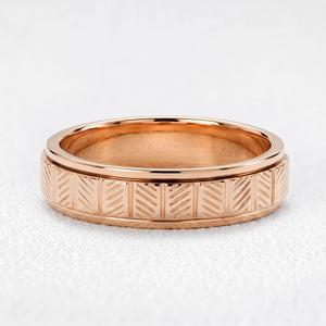 Orion's Forge | Herringbone Textured Men's Band