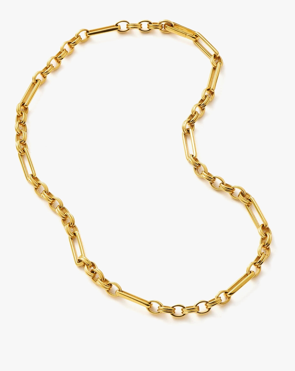18K Gold Vermeil Axiom Chain Necklace.