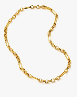 18K Gold Vermeil Axiom Chain Necklace.