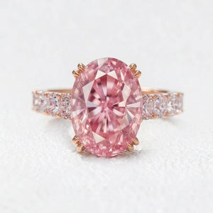 Elena‘s Radiance | 3CT Oval Pink Diamond Ring