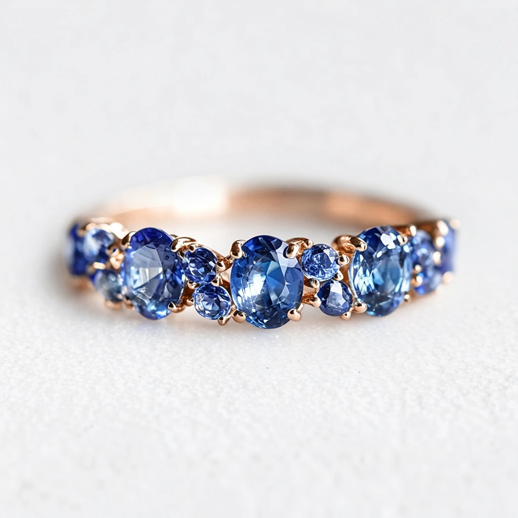 Starlake Promise | Natural Blue Sapphire Engagement Ring.