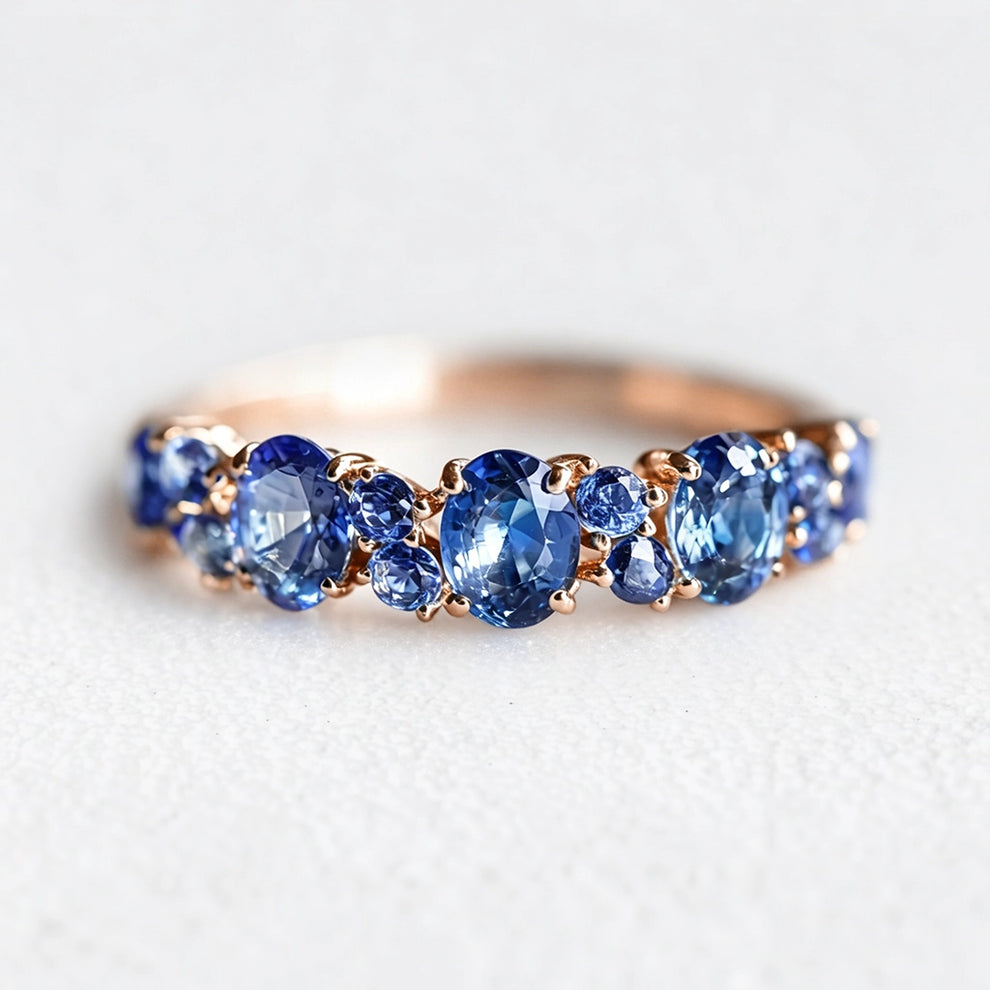 Starlake Promise | Natural Blue Sapphire Engagement Ring.
