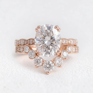 Grace’s Arc | Classic Oval Diamond Bridal Set 2pcs.