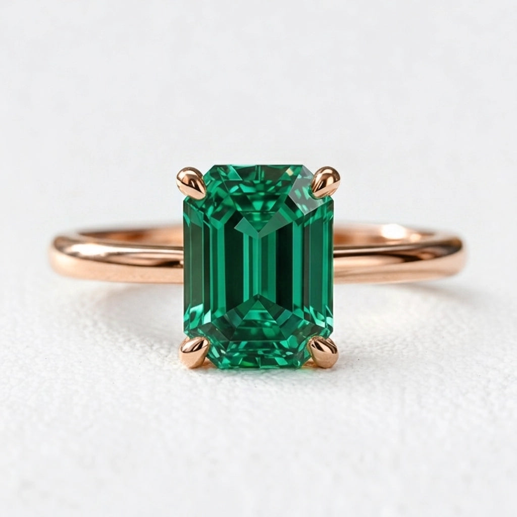 Celia’s Velvet | 3CT Vintage Emerald Engagement Ring.