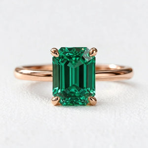 Celia’s Velvet | 3CT Vintage Emerald Engagement Ring.