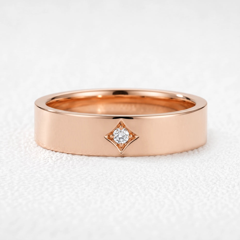 Orion’s Beacon | Solitaire Diamond Men‘s Band