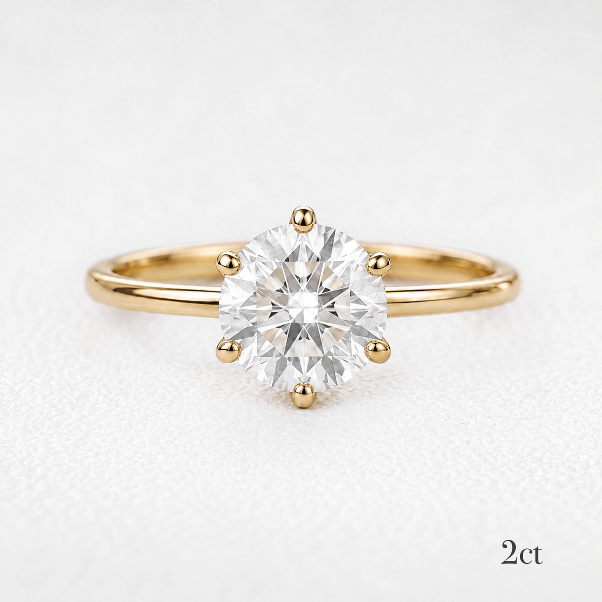 Genevieve’s Eternity | Classic Round Diamond Solitaire Engagement Ring