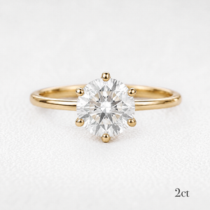 Genevieve’s Eternity | Classic Round Diamond Solitaire Engagement Ring