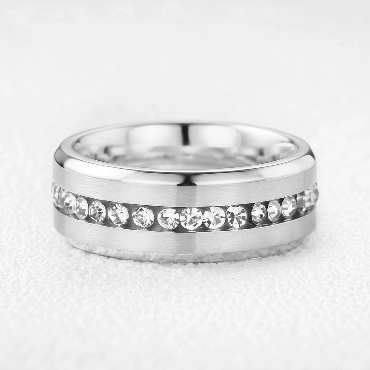 Orion‘s Orbit | 8MM Eternity Diamond Men’s Band