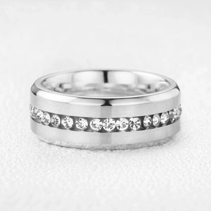 Aurora‘s Orbit | 1.5CT Kite Diamond Chevron & Eternity Band Couple Set 3pcs