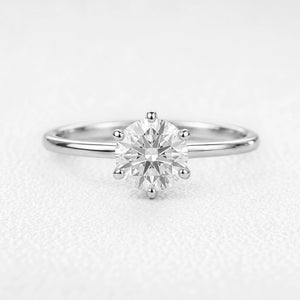 Genevieve’s Eternity | Classic Round Diamond Solitaire Engagement Ring