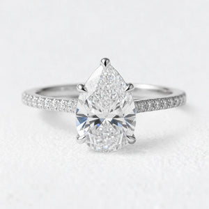 Grace’s Channel | 1.5CT Pear Lab Diamond Solitaire Engagement Ring
