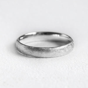 Frost Arc | 4MM Matte Gold Wedding Band.