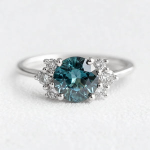 Sofia’s Glow | Classic Round Blue Sapphire Engagement Ring