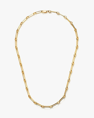 18K Gold Vermeil Aegis Chain Necklace.