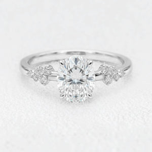 Nova’s Radiance | 2CT Oval Cut Diamond Engagement Ring.