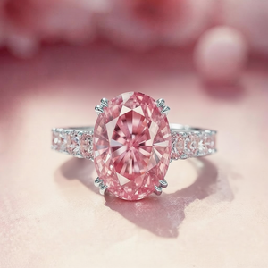 Elena‘s Radiance | 3CT Oval Pink Diamond Ring.