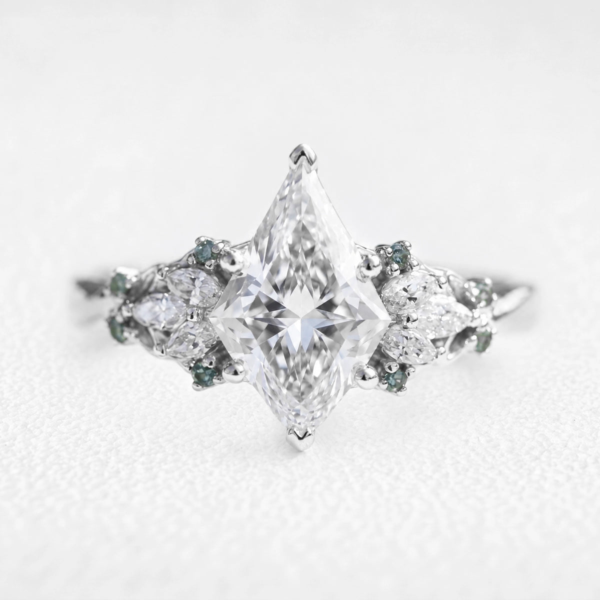 Eleonora’s Radiance | 2CT Kite Diamond Vintage Engagement Ring
