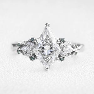 Eleonora’s Radiance | 2CT Kite Diamond Vintage Engagement Ring