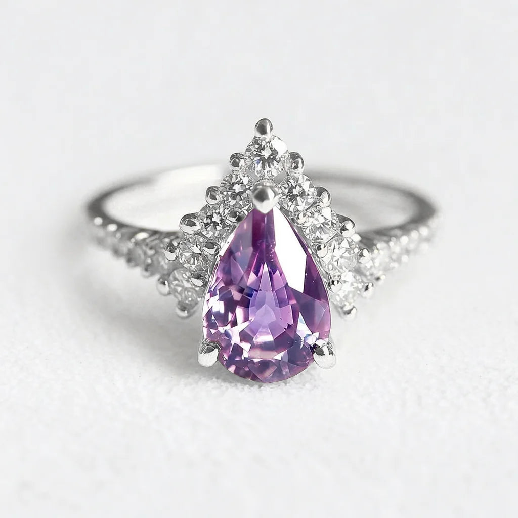 Violet’s Twilight | Classic Amethyst Engagement Ring