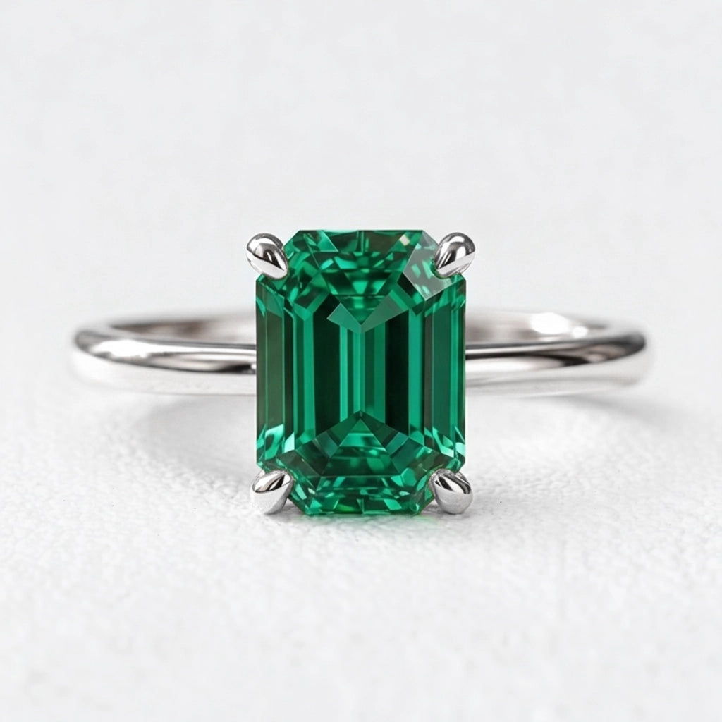 Celia’s Velvet | 3CT Vintage Emerald Engagement Ring.