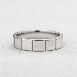 Block Edge | Polished Men’s Wedding Band.