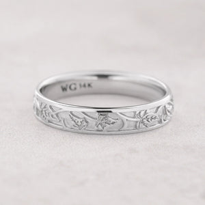 Atlas Vine | Ivy Classic Engraved Men's Wedding Band.