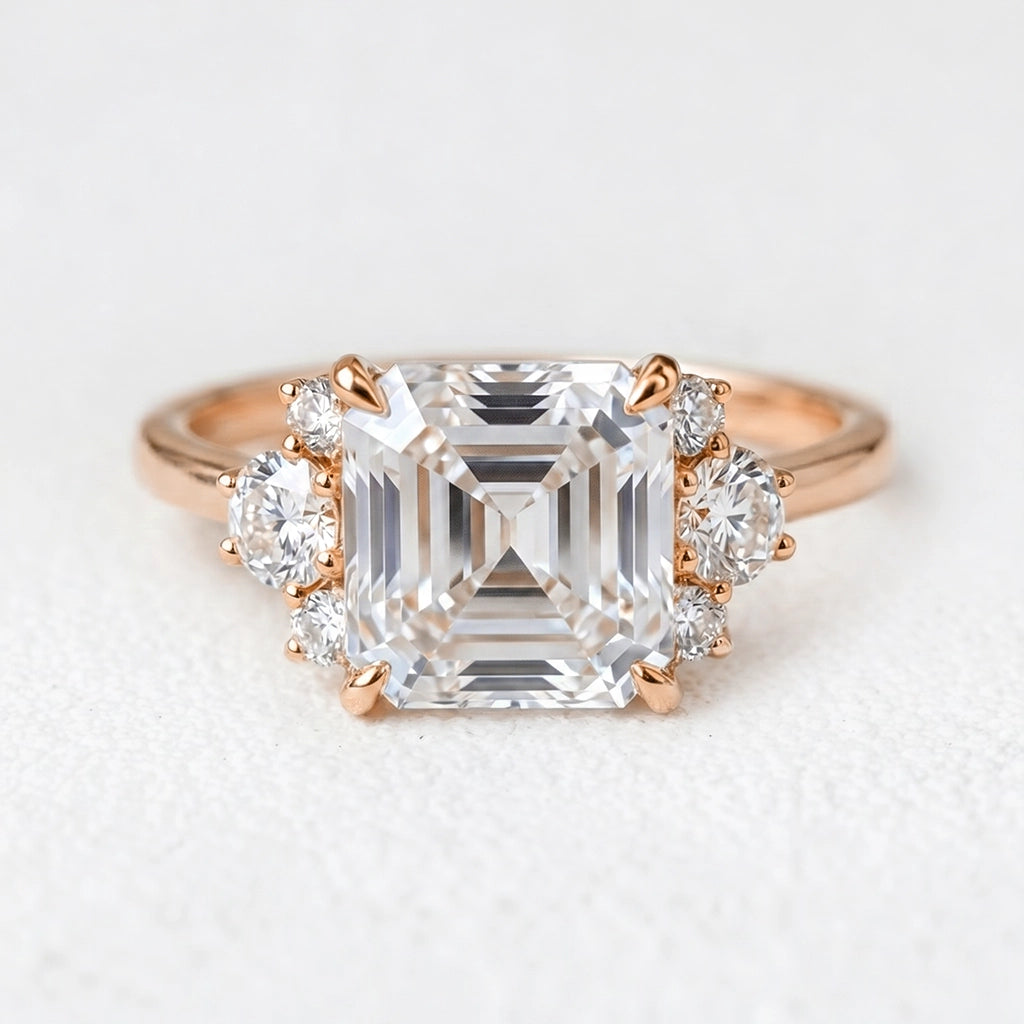 Alexandra’s Brilliance | 1.5CT Asscher Cut Diamond Engagement Ring