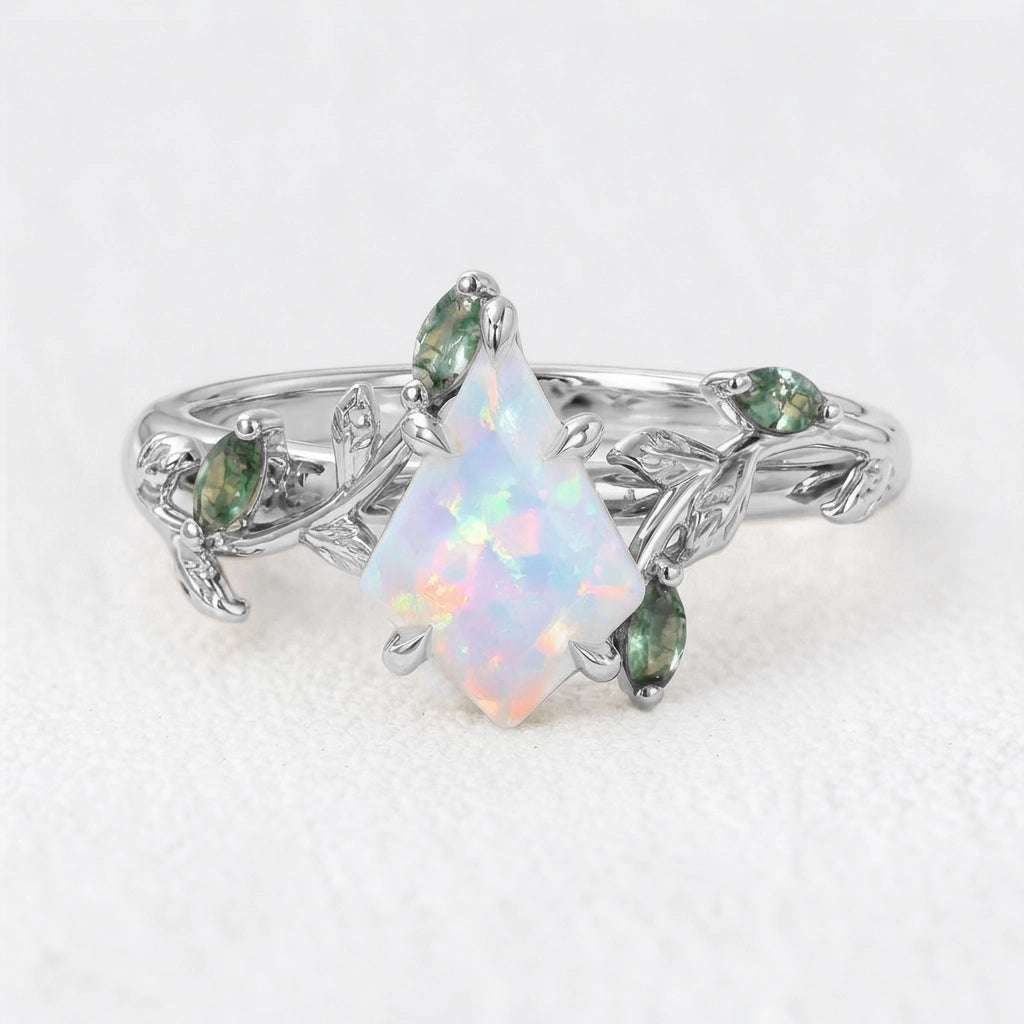 Seraphina’s Eden | Kite Opal Foliage Engagement Ring
