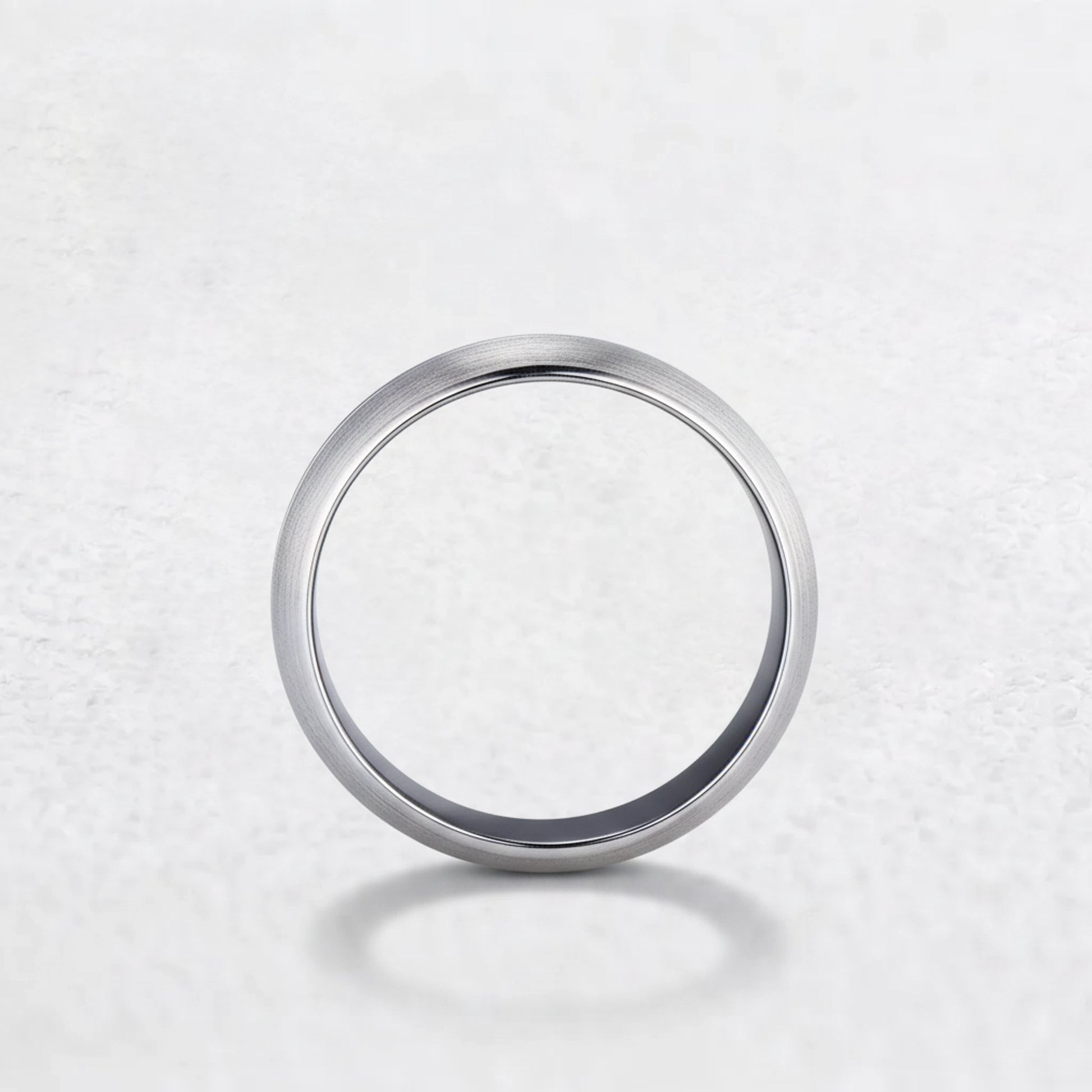 Atlas Vaulted | Architectural Brushed Men's Wedding Band.