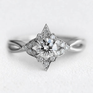 Venus’s Gleam | Astra Diamond Gold Engagement Ring.