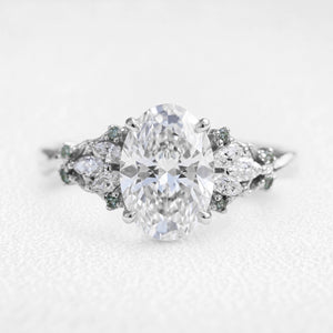 Eleonora’s Radiance | 2CT Oval Diamond Vintage Engagement Ring