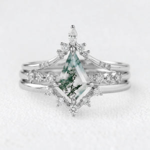 Genevieve’s Grace | Kite Moss Agate Vintage Bridal Trilogy