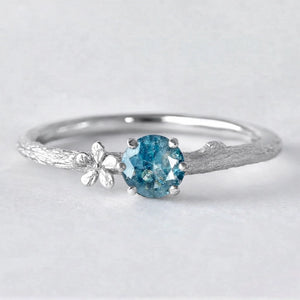 Jasmine Twilight | Blue Diamond Engagement Ring.