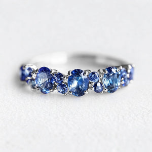 Starlake Promise | Natural Blue Sapphire Engagement Ring.