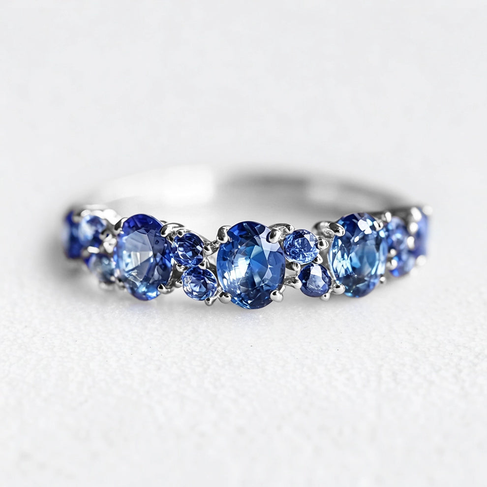 Starlake Promise | Natural Blue Sapphire Engagement Ring.