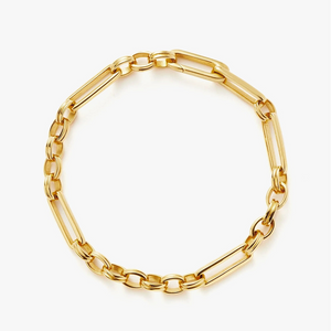 18K Gold Vermeil Axiom Chain Bracelet.